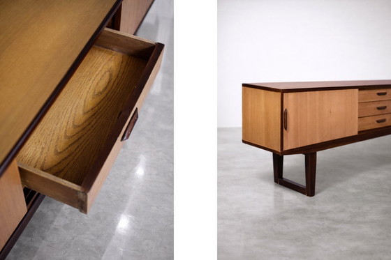 Image 1 of Vintage Mid-Century Danish Modern Wood Sideboard with Drawers, 1970s