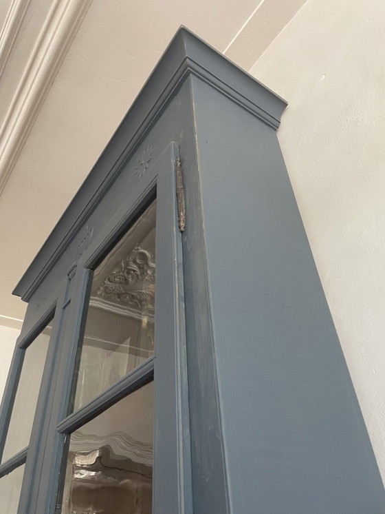 Image 1 of Tall 18E Century Display Cabinet Serving Cabinet Kitchen Cabinet 3 M French