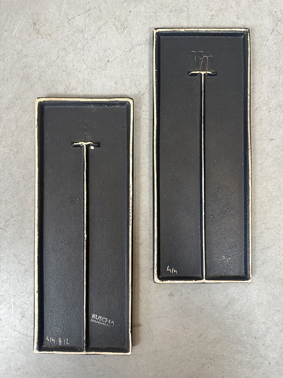 Image 1 of 2x RUSCHA Keramik wall plates