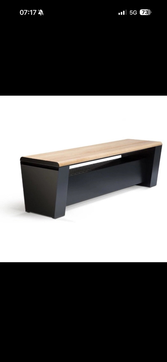 Verano COMODO Heating Bench Design Radiator Convector Seat Heating, Benches, Glass, Metal, Black (photo 4 of 5)