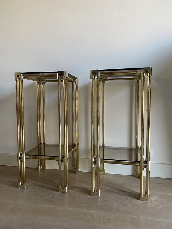 Image 1 of Twee vintage Space Age bijzettafels