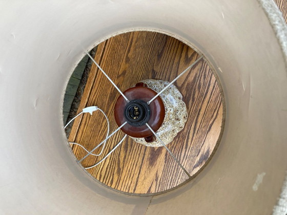 Image 1 of Scheurich Vase Fat Lava West Germany Table Lamp Ceramic Base 70s Vintage