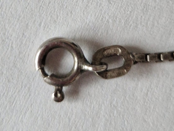 Image 1 of Large antique silver filigree cross with necklace - 20s