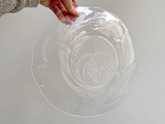 1x Oiva Toikka for Iittala Pioni Large Plate / Serving Plate – Tableware, Glass, Vintage (photo 5 of 6)