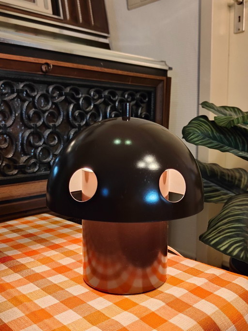 Vintage paddenstoellamp uit de jaren 70