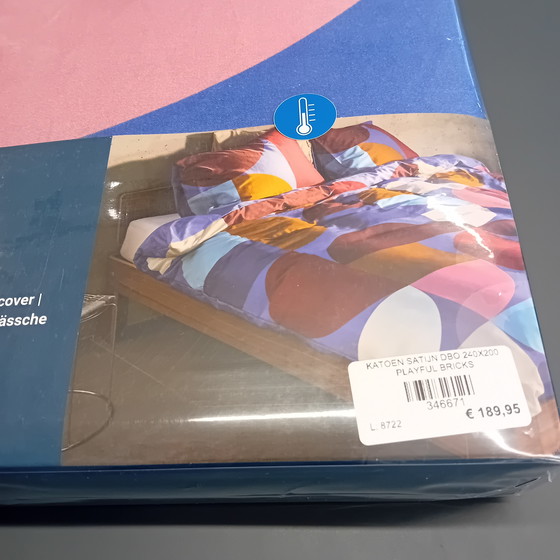 Image 1 of Duvet cover Playful bricks 240 x 220 cm