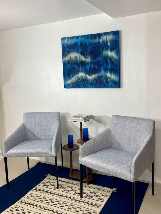 Image 1 of pair of Arper Saari design armchairs