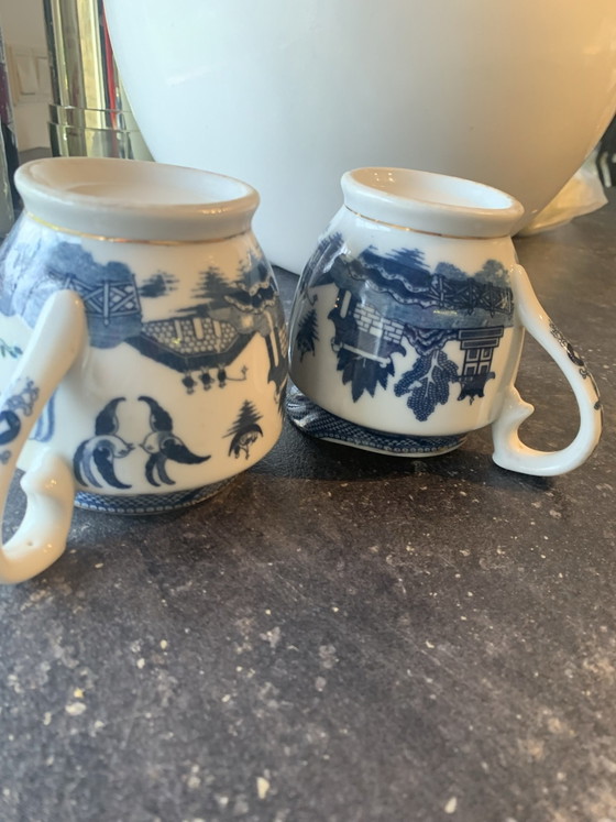 Set latte e zucchero, willow, Accessori da tavola, Porcellana, Blu (foto 7 di 10)
