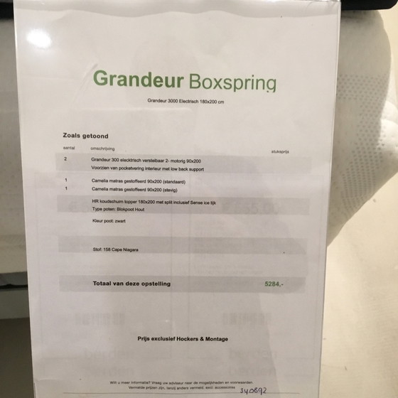 Image 1 of AGS Grandeur Boxspringbett - 180x200 elektrisch verstellbar