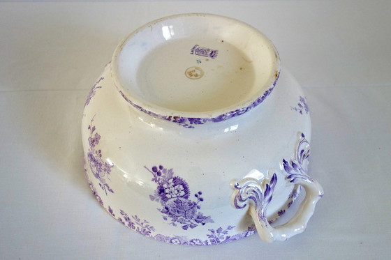 Image 1 of Soupière Longwy Modèle Hanoi Terre de Fer Début XXème