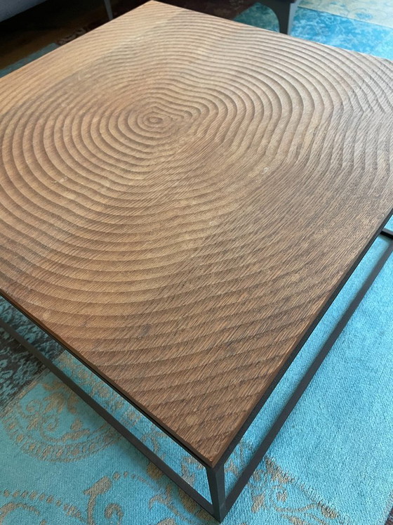 Image 1 of Linteloo Couchtisch aus Baumstämmen, entworfen von Roderick Vos – 60 x 60 cm
