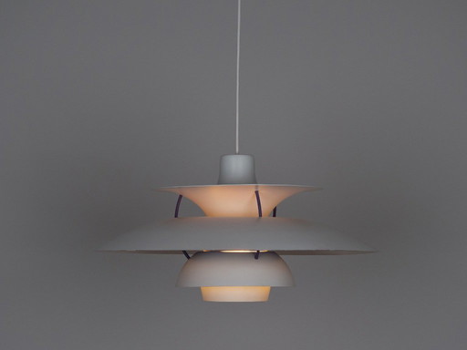 Dänische Vintage-Pendelleuchte PH 5 von Poul Henningsen, Louis Poulsen, 1958