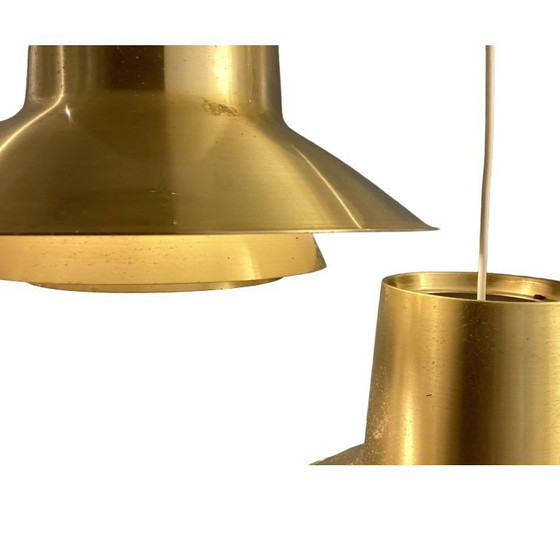 Image 1 of Pair of brass pendant Svend Middelboe auditorie - Nordisk Solar Denmark