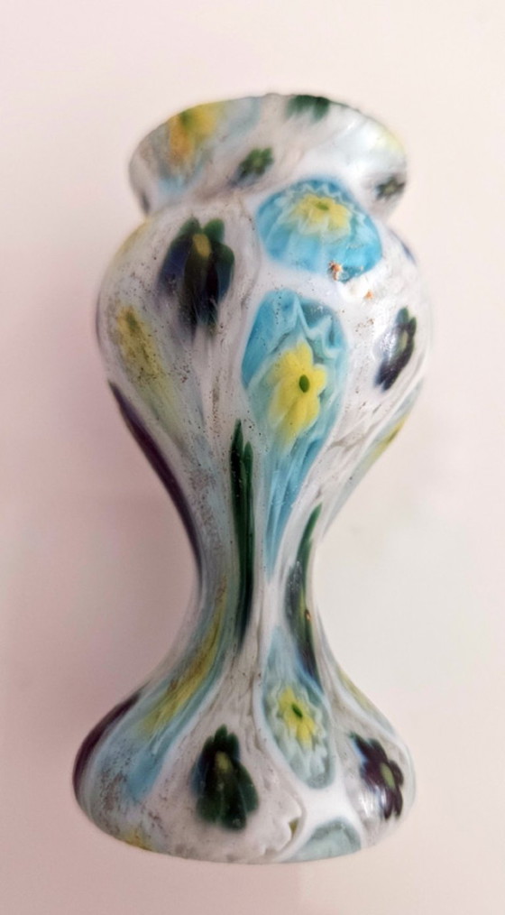 Small Murano Glass Vase – Murrine Millefiori – Mid-20th Century (photo 4 of 6)