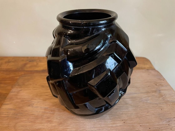 Vase Art Déco 1930 Verre Améthyste Français – Glass (photo 3 of 9)