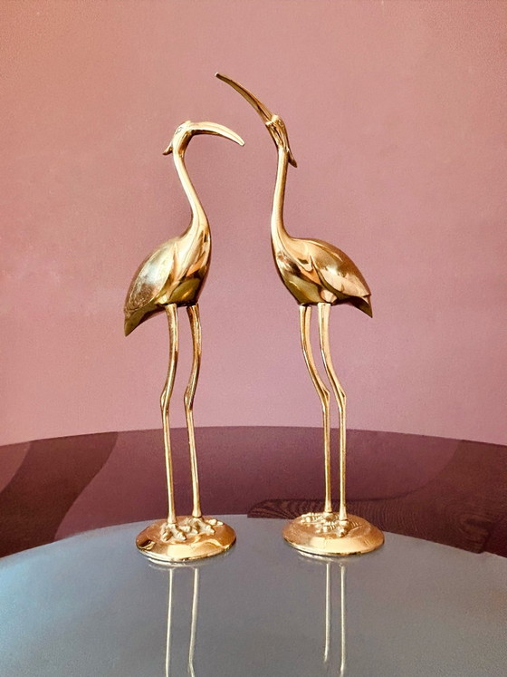 Set of brass cranes (30 cm) – Decorative Objects (photo 2 of 9)