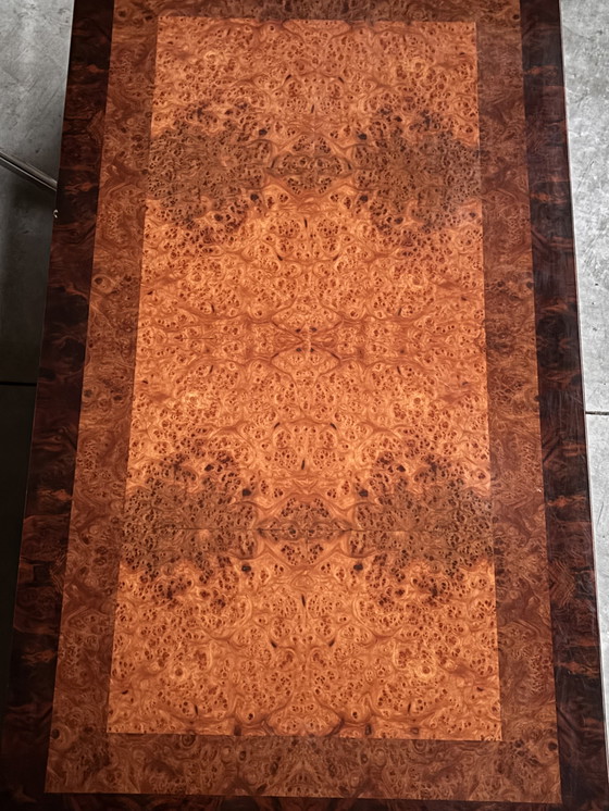 Image 1 of 1970s France burll wood coffee table