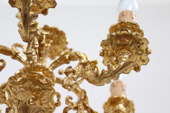 Image 1 of Bronzen wandlampen in antieke stijl