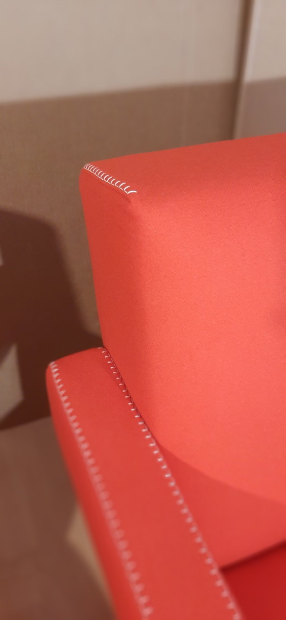 Image 1 of Cassina 2 Poltrona 637 Utrecht Nuova Mai Usata Lampo Rosso Lana 13L