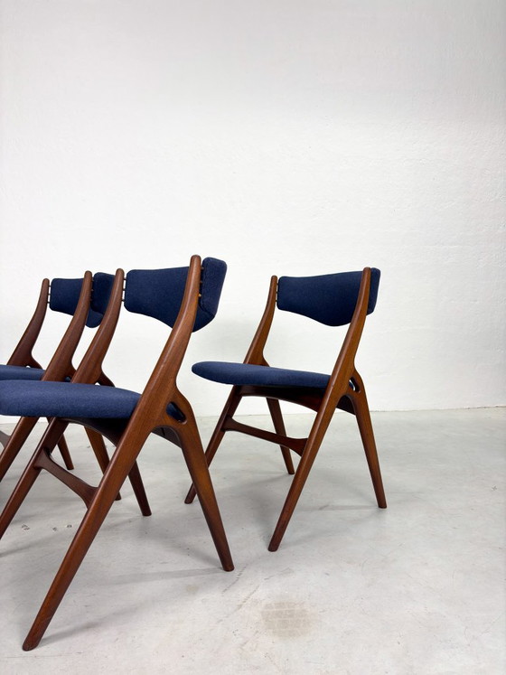 Set 'Aska' Dining chairs by Louis van Teeffelen for Wébé – Wood (photo 4 of 20)