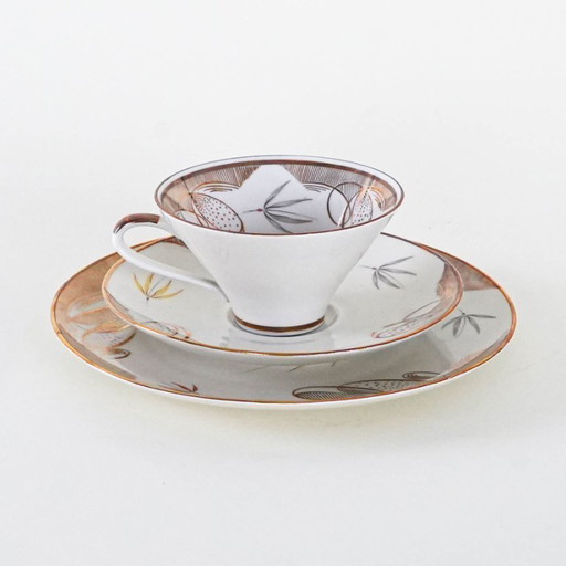 Porseleinen kopje, Duits ontwerp, jaren 1940, vervaardigd door Winterling Röslau Beieren