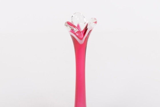 Image 1 of Glass vase by Paul Kedelv for Flygsfors, Sweden 1950’s