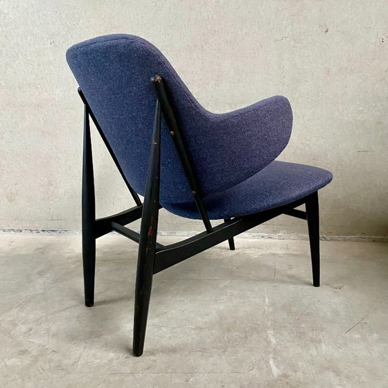 Image 1 of Fauteuil Shell LB Kofod Larsen pour Christensen & Larsen, Danemark 1950