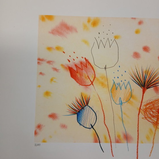Image 1 of Schlote, Wilhelm - Flower Power - Giclée - firmado a mano