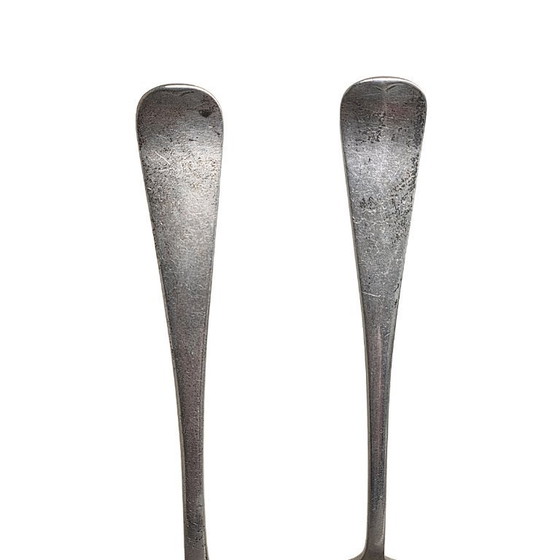 Image 1 of Forchetta e cucchiaio antichi olandesi in argento, del 1907 e del 1908