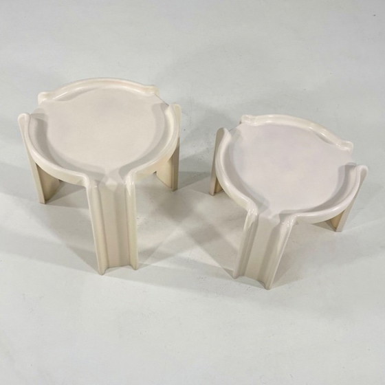 Image 1 of Paar Beistelltische von Giotto Stoppino für Kartell, 1970er Jahre