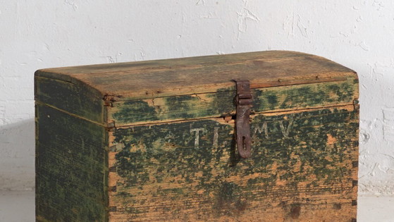 Antike grüne Kiste (ca. 1920) #70 – Kommoden, Rustic (photo 3 of 34)
