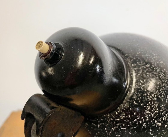 Image 1 of Schwarze Industrietischlampe, 1950er Jahre