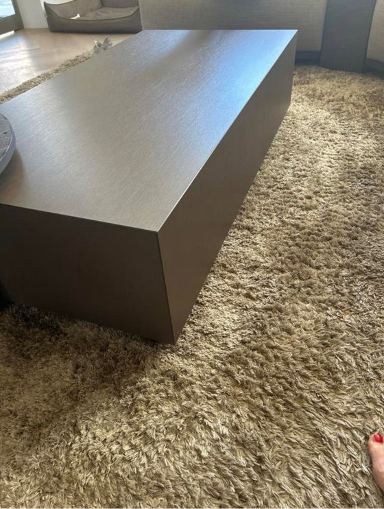 Image 1 of Floating bronze coffee table 70 cm by 140 cm