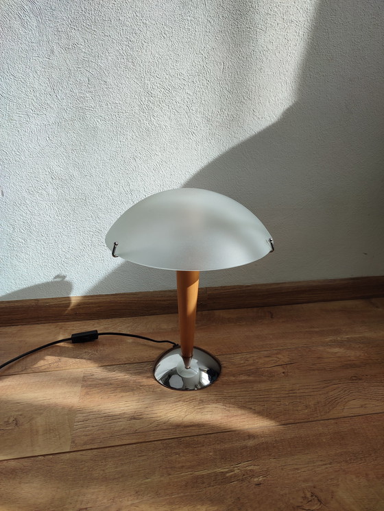 Image 1 of Iconische Vintage Ikea Kvintol Lebber tafellamp mushroom '80 Eighties
