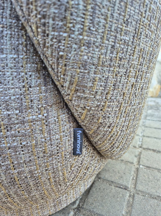 Poltrone imbottite beige Furninova, Tessile, Modern (foto 4 di 5)
