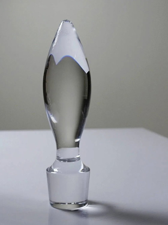 Large crystal decanter from Sèvres, vintage 1970s-1980s. – Glass & Decanter, Glass (photo 9 of 12)