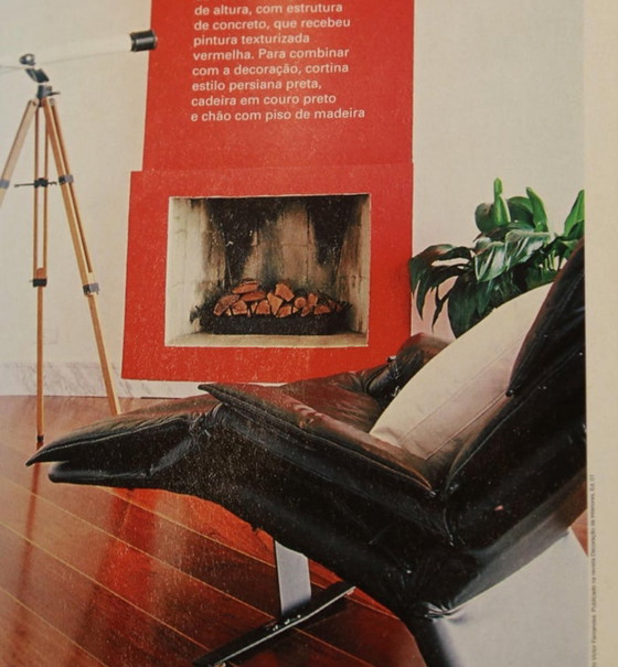 Image 1 of Brasilianischer moderner Liegesessel "Pony" von Percival Lafer, 1980er Jahre
