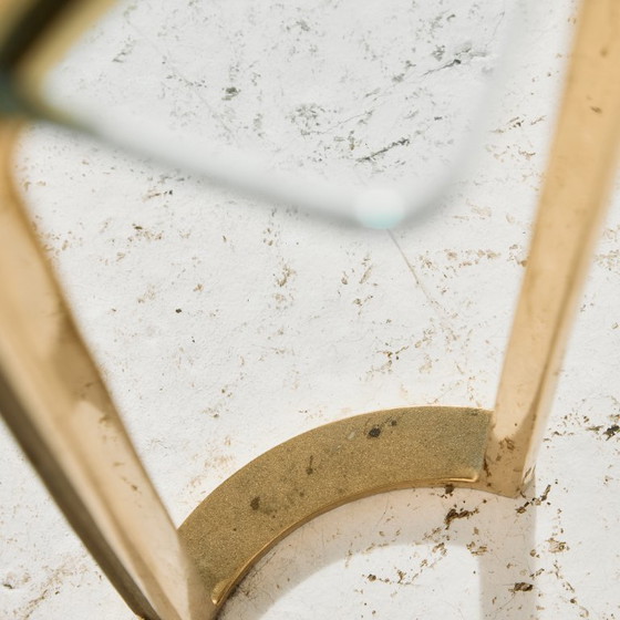 MK11390 Brass and Glass Coffee Table – Copper (photo 9 of 9)