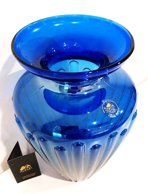 Große Vase aus Muranoglas – Durchmesser 20 cm x Höhe 30 cm – Julklapp, Weihnachtsgeschenk