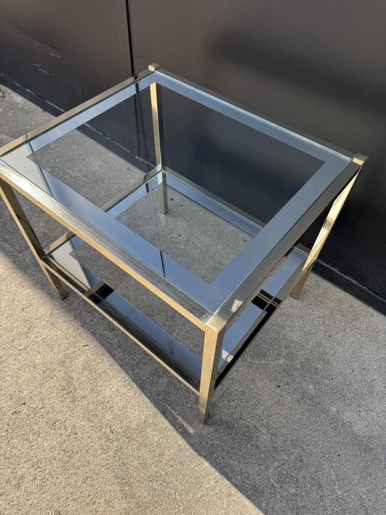 1970s mirrored glass side table – Metal (photo 2 of 11)
