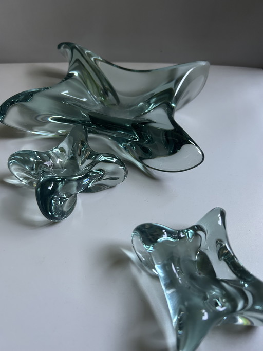 Juego de bandejas para joyas de Murano