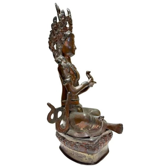 Antique Bronze Tara in Kataka Mudrā – Himalaya – Sculpture (photo 3 of 10)