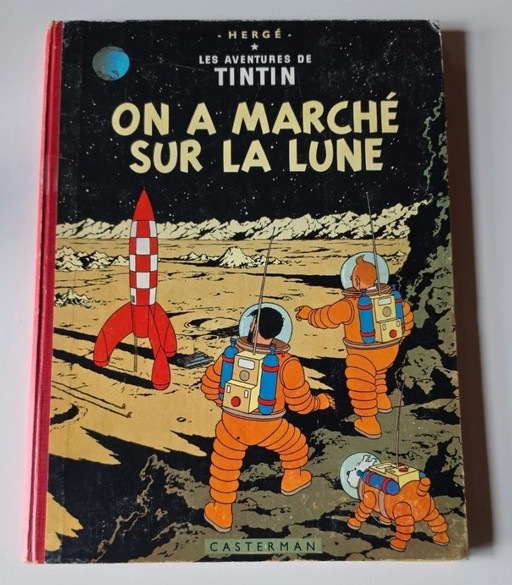 Tintin Tintin en marche sur la lune 1954