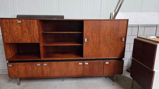 Credenza alta in teak, anni '60