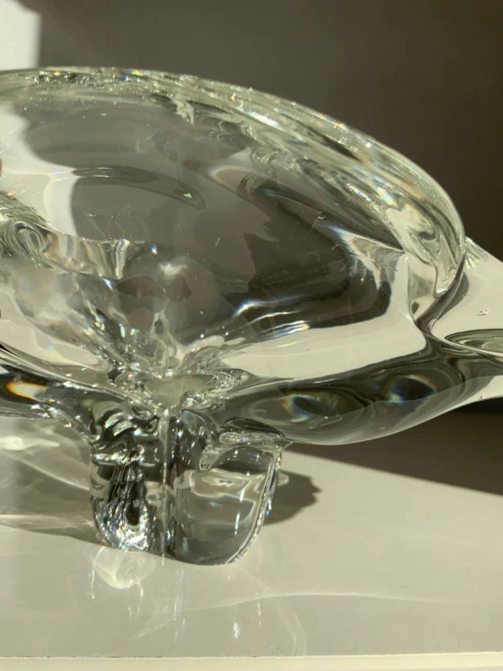 Image 1 of XXL-Skulpturschale aus Muranoglas – „Muschelelement“ – 2,3 kg – 1970er Jahre