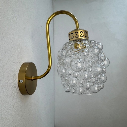 Lot 3 Ancienne Appliques En Verre Bullé Vintage – wandlampen, Glass (photo 2 of 13)