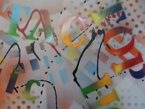 Image 1 of LOCATION - painting by 2Luss'Art - size 140 x 55 - Free delivery -