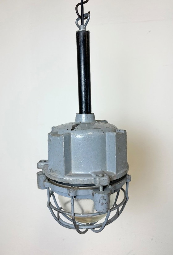 Image 1 of Dark Grey Cast Aluminium Explosion Proof Light from ELBA, 1970s
