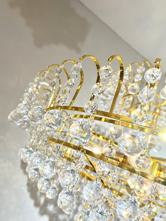 Image 1 of Crystal Large Chandelier Pendant Lamp Crystal Balls