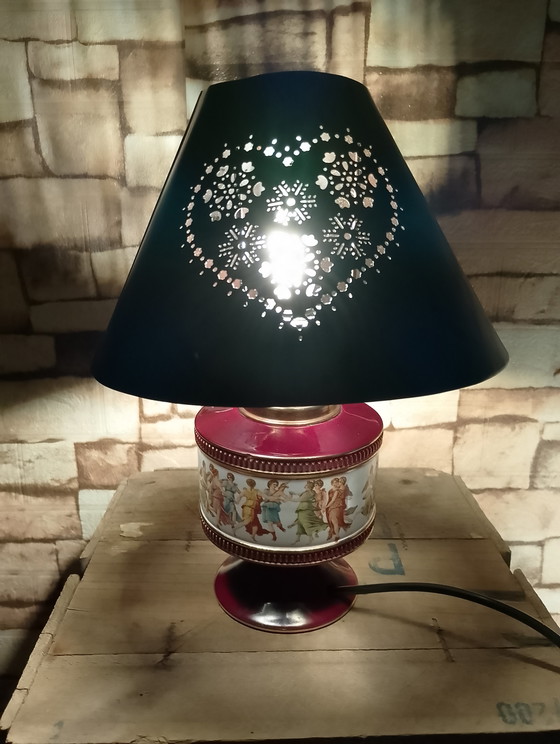 Image 1 of Florentijnse duolamp in antieke of Hollywood Regency-stijl uit de werkplaatsen van Sesto Fiorentino.